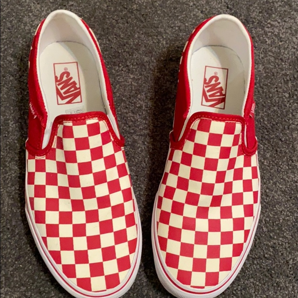 Red Checker Vans
